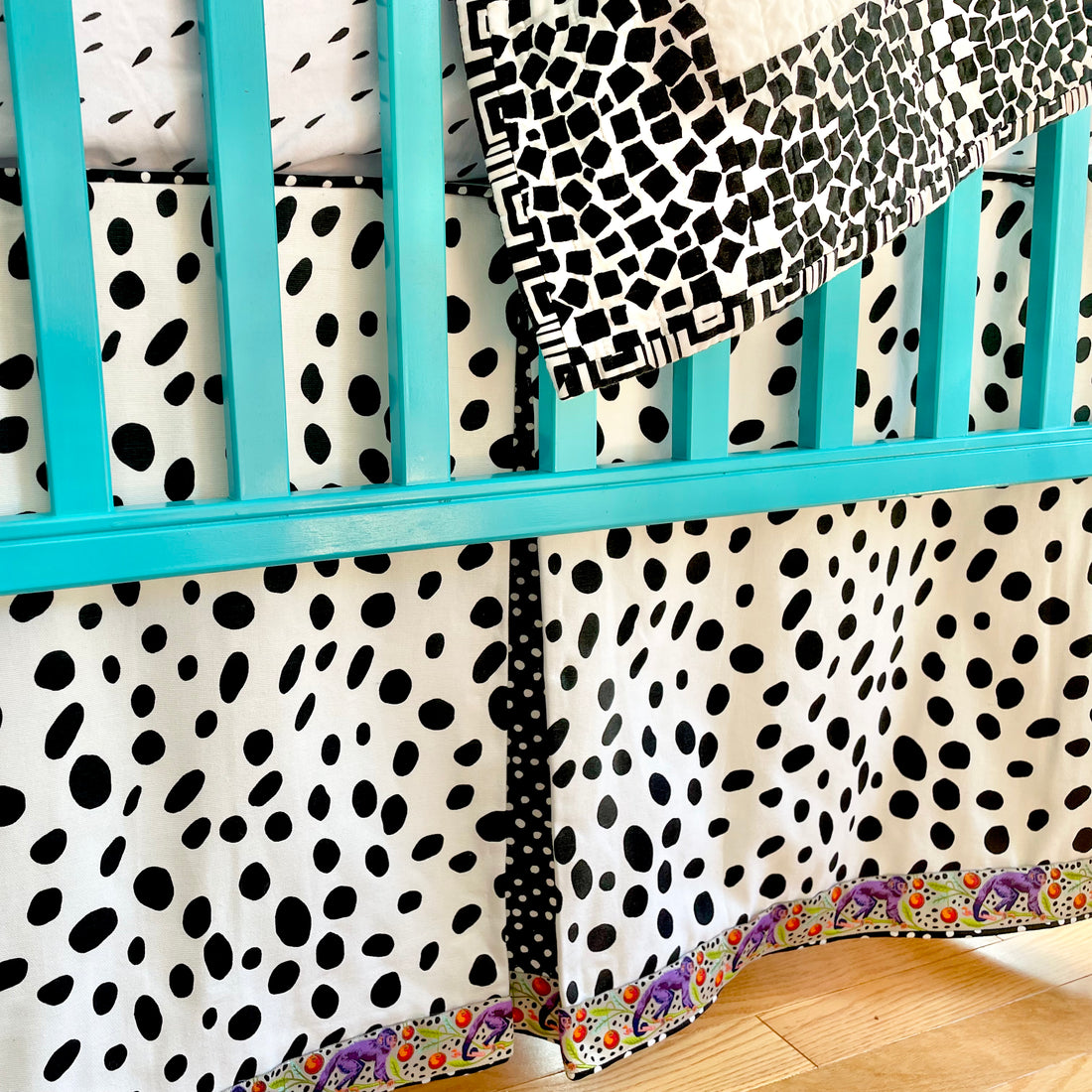 Spots Crib Skirt