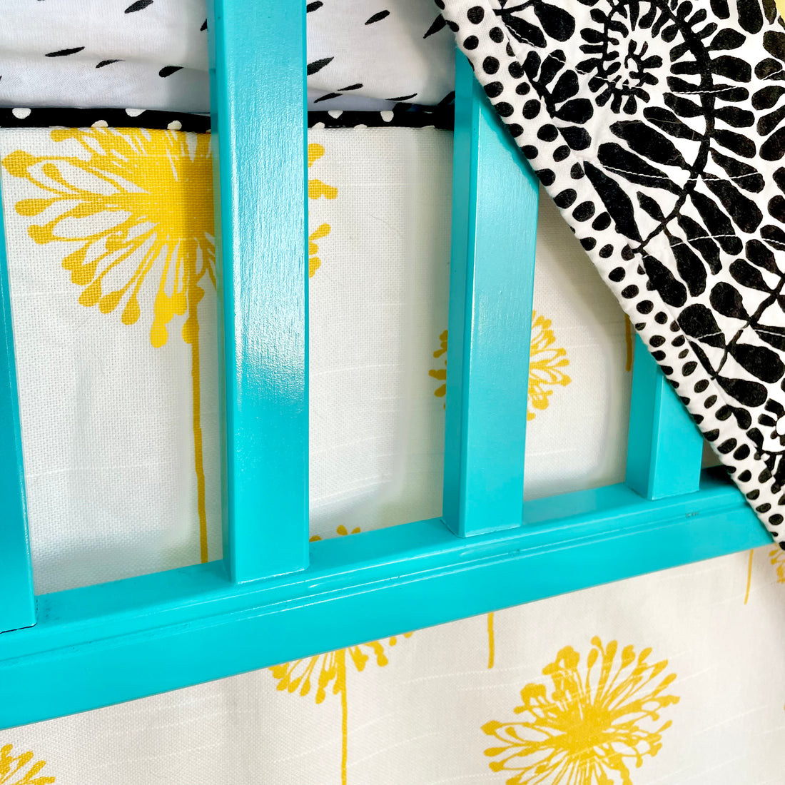 Dandelion Crib Skirt