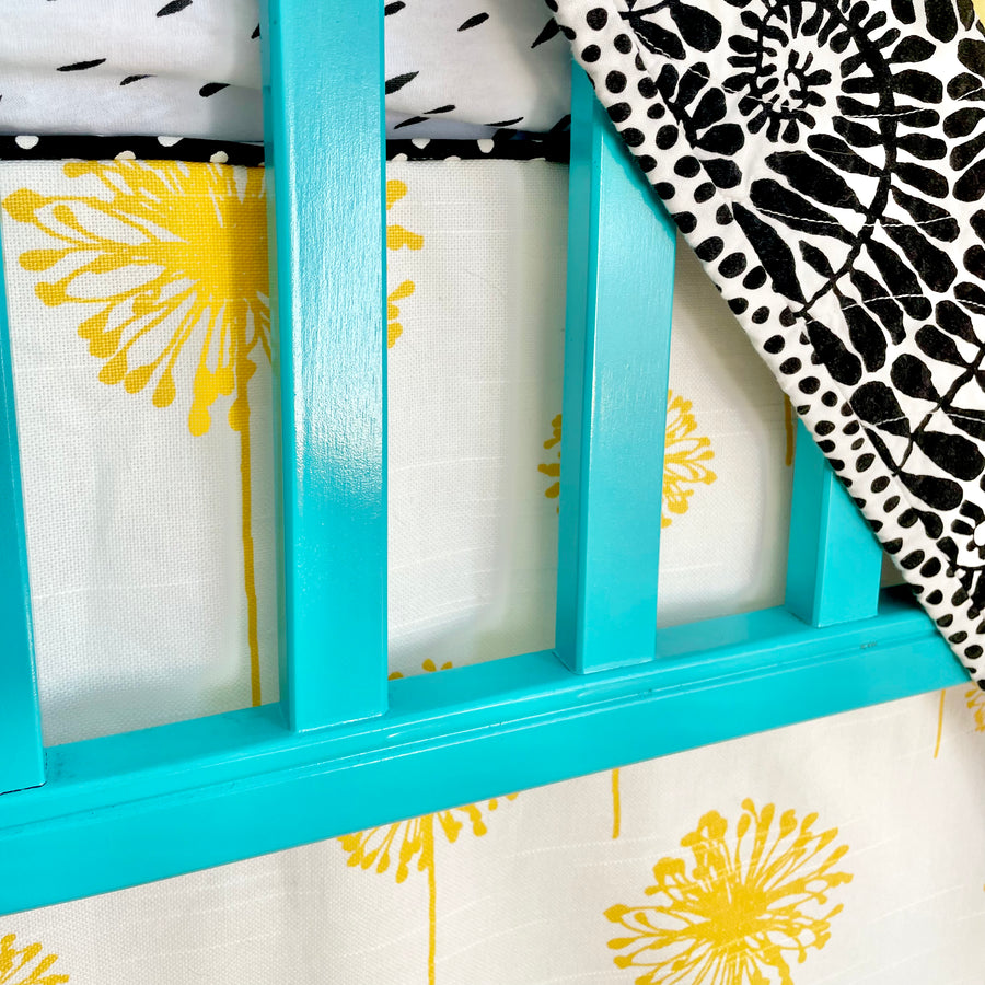 Dandelion Crib Skirt