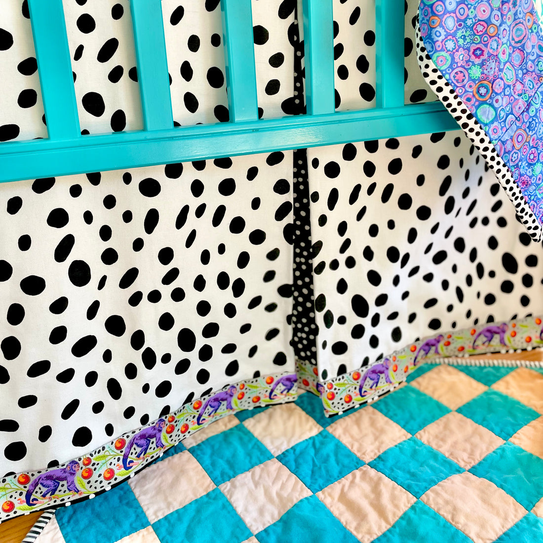 Spots Crib Skirt