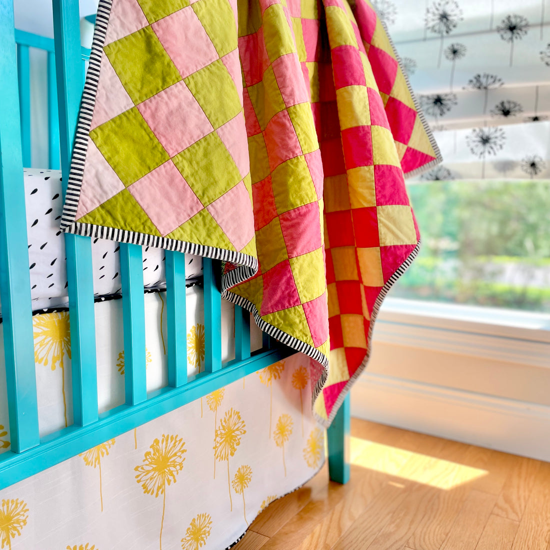 Dandelion Crib Skirt