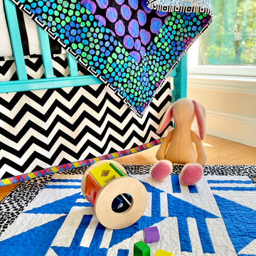 Chevron Crib Skirt